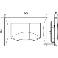 Панель смыва OLI River 638508 (золотистый)