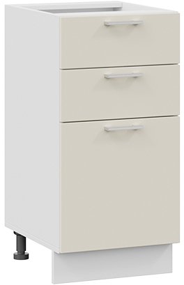 

Шкаф напольный Трия Габриэлла 1Н4Я3 (белый/крем)