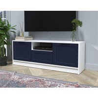 Тумба Интерлиния ТВ Концепт Тренд КТ-ТВ3-50 (белый платинум/индиго)