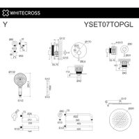 Душевая система  Whitecross Y YSET07TOPGL (золото)