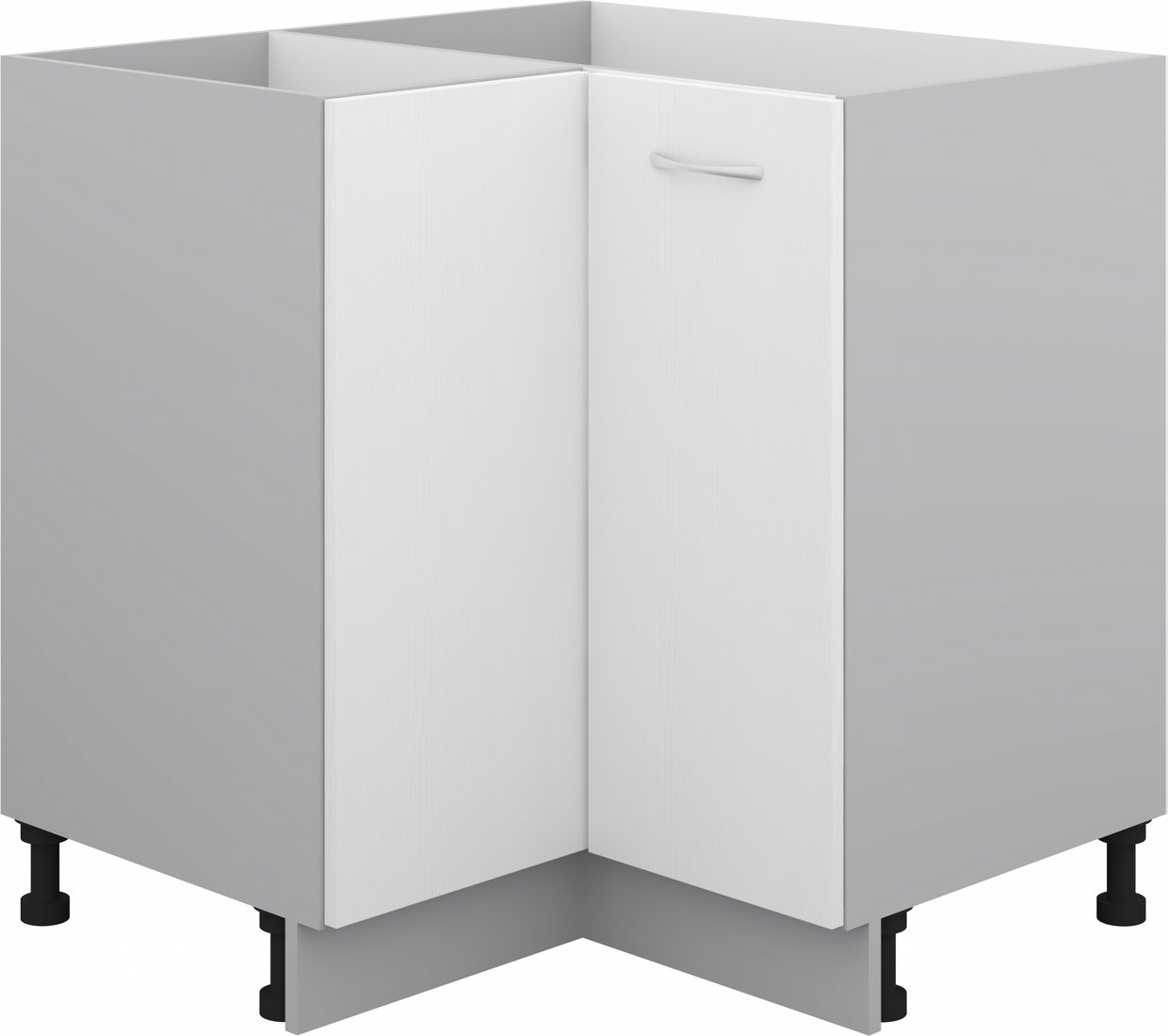 

Шкаф напольный Кортекс-мебель Корнелия Лира НШУ без столешницы угловой (белый)