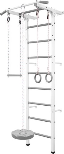 Шведская стенка (лестница) Central Sport Лайт квадратный профиль (белый/серый)