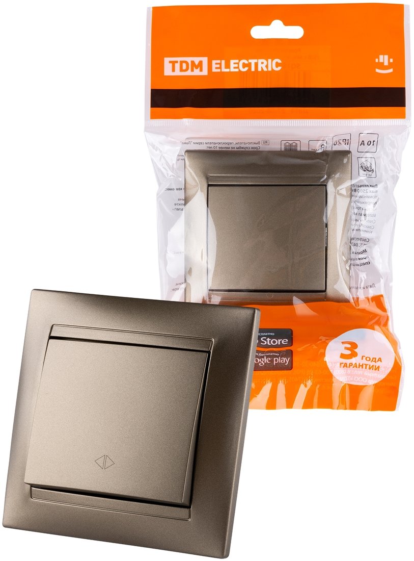 

Выключатель перекрестный TDM Electric Лама SQ1815-0736