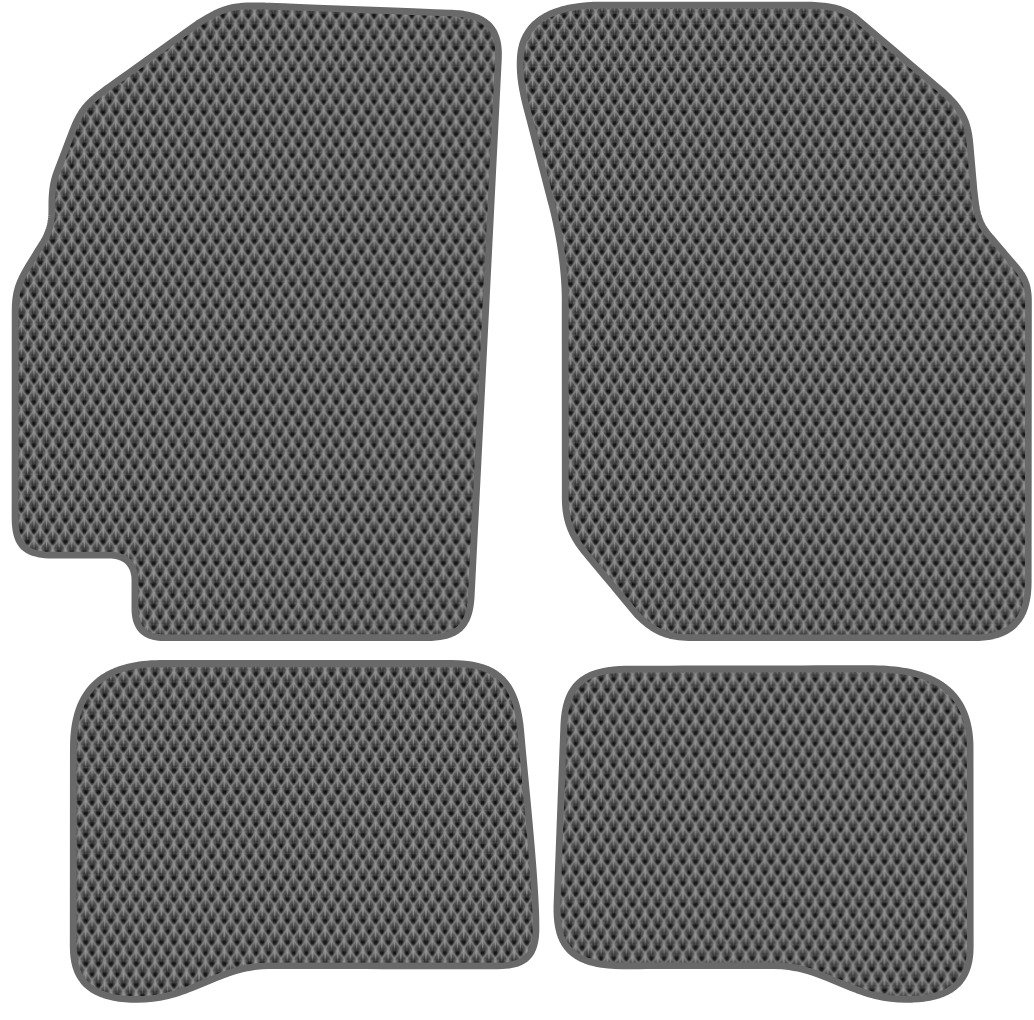 

Комплект ковриков для авто Alicosta Nissan Almera II (хэтчбек 5 дв, седан / N16) 2000 - 2006 (серый, ромб)