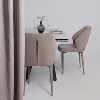 Кухонный стол Lepremo AV 2122 МДФ+керамика раздвижной 1400-2000x850 (белый глянцевый Pandora/черный)