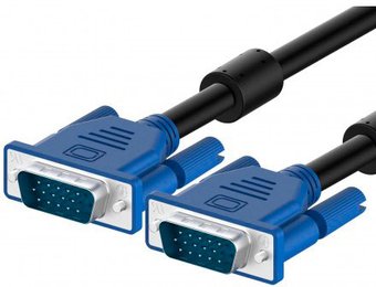 Кабель KS-IS KS-456-3 VGA - VGA (3 м, черный)