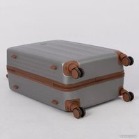 Чемодан-спиннер Grott 340-614/5-26 (светло-серый)