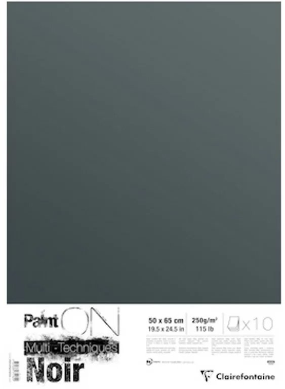 

Бумага для рисования Clairefontaine Paint'On 975162C (черный)