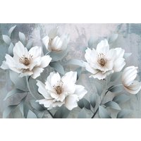 Фотообои Vimala 3D Белые цветы 270x400