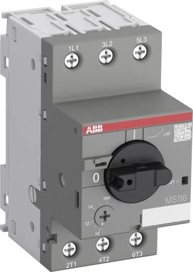 

Выключатель автоматический ABB MS116-0.25 0.25А 0.06кВт 50кА 1SAM250000R1002