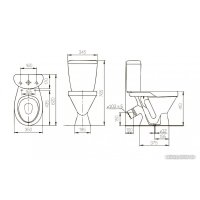Унитаз напольный Кировский завод Элегант 433049