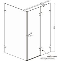 Душевой уголок Ambassador Abner 10011104R 120х90