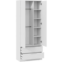 Шкаф распашной Трия Марли для одежды (белый)