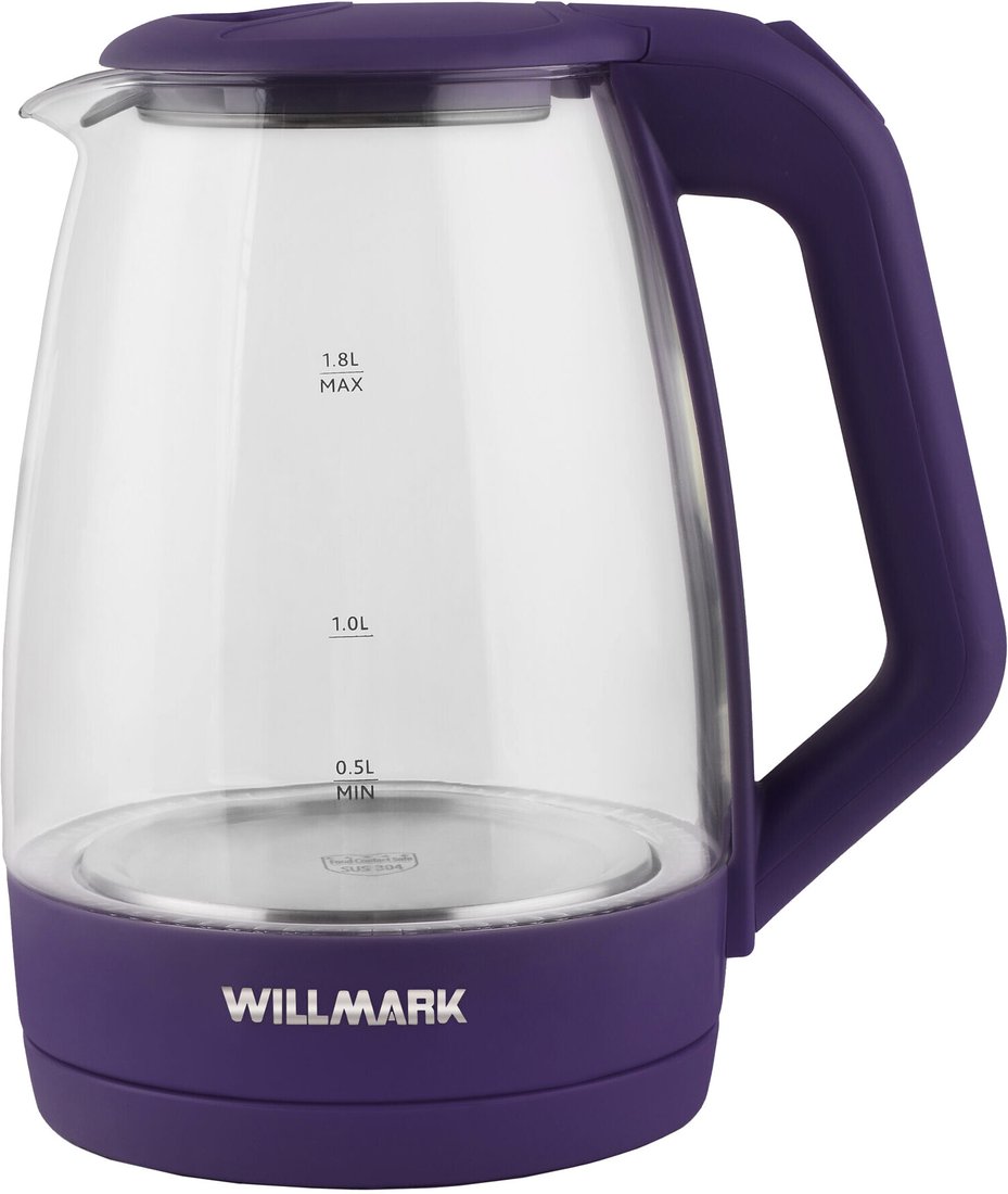 Электрический чайник Willmark WEK-1823G (фиолетовый)