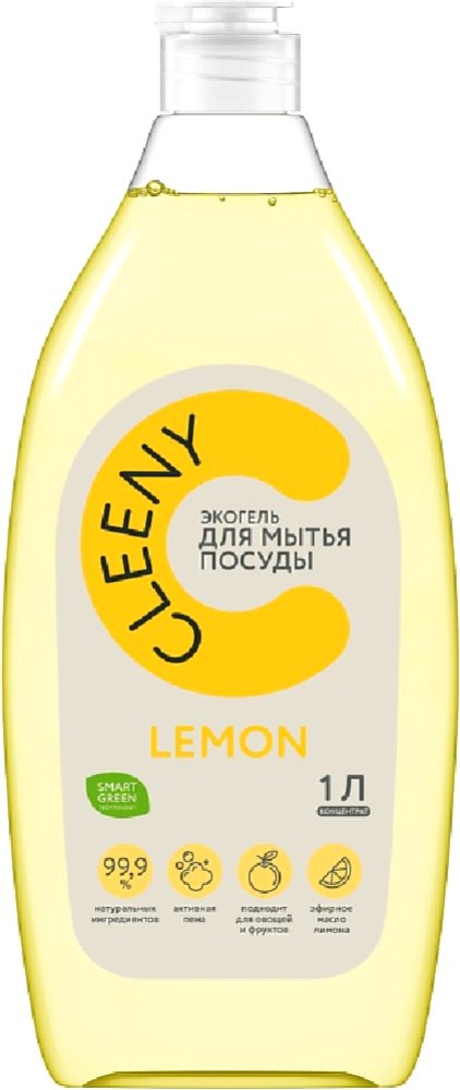 

Средство для мытья посуды Cleeny С эфирным маслом лимона 1 л