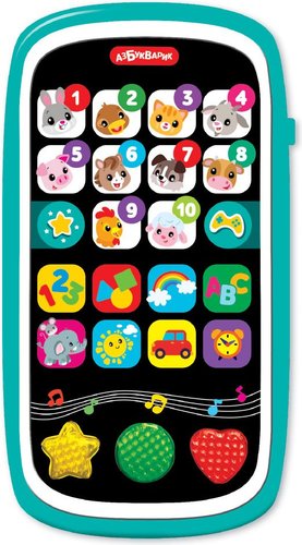 Развивающая игрушка Азбукварик Песенки-умняшки. Мультиплеер с огоньками 3365