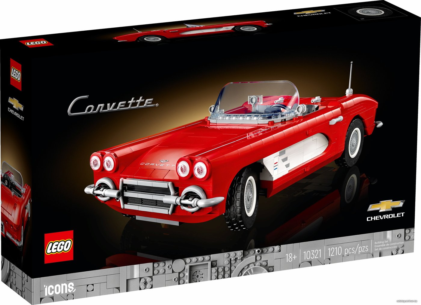 Конструктор LEGO Icons 10321 Chevrolet Corvette 1961