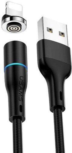 Кабель Usams USB Type-A - Lightning US-SJ352 (1 м, черный)