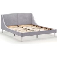 Кровать MONOFIX Лотти 160x200 (микровелюр/серый)