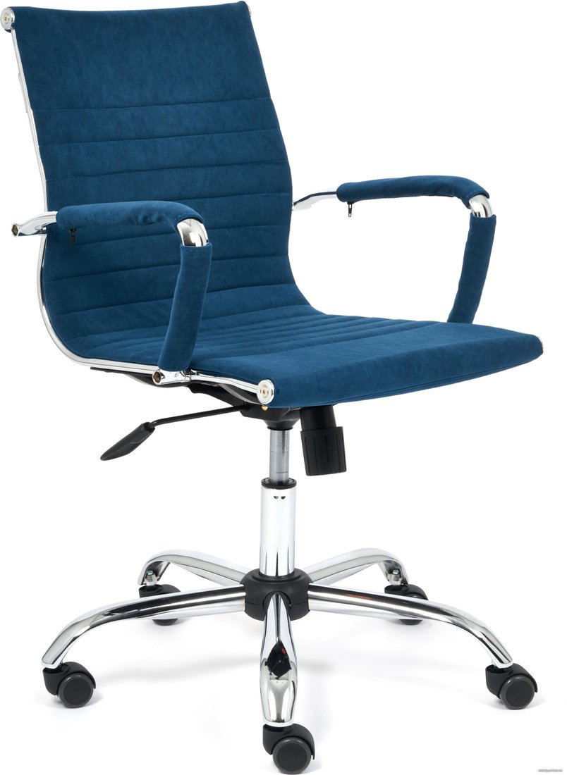 Офисное кресло TetChair Urban-Low (флок, синий)