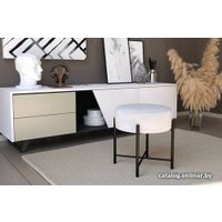 Пуфик Sheffilton SHT-B4 (серое облако/черный муар)