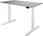 Ergo Desk Prime 1200x650x18 мм (бетон Чикаго/белый)