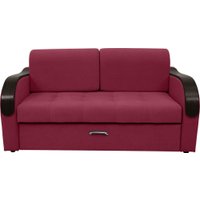 Диван Сириус Лидер-1 НПБ 185x110 (Eva 16 велюр темно-красный)