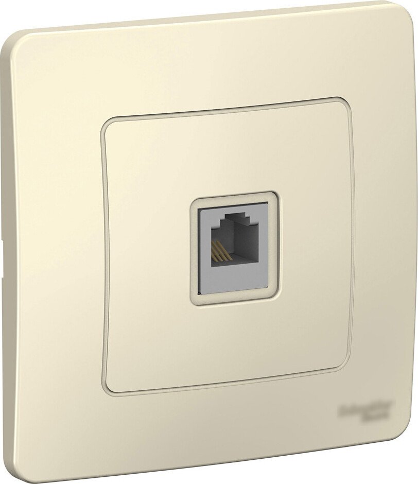 

Розетка телефонная Systeme Electric Blanca BLNIS011002 (молочный)