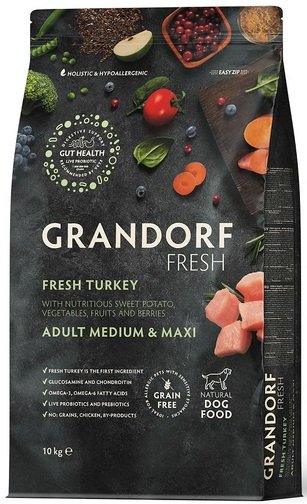 

Сухой корм для собак Grandorf Fresh Adult Medium & Maxi (с индейком и бататом) 10 кг