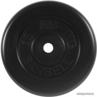 Диск MB Barbell Стандарт 31 мм (1x15 кг, черный)