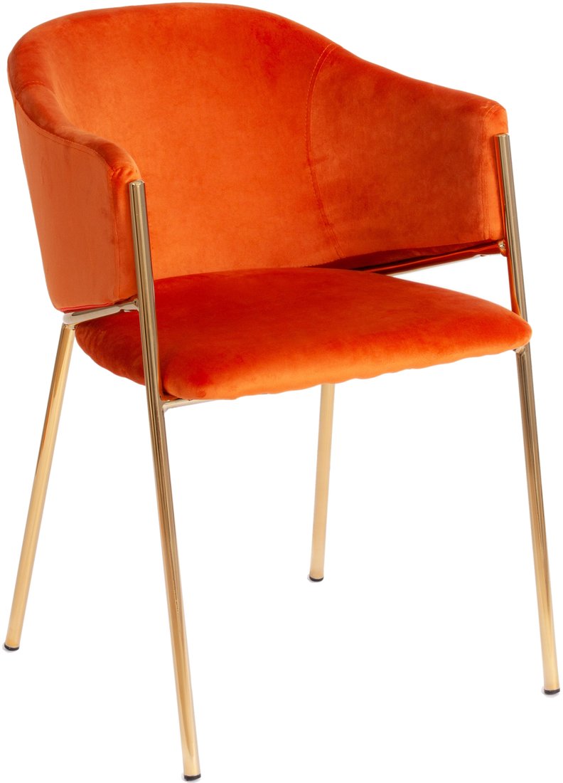 

Стул с подлокотниками TetChair Kronos mod. 8158 (вельвет рыжий/золотистый G062-24)