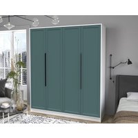 Шкаф распашной Интерлиния Концепт Тренд КТ-Ш4 (белый платинум/верде)