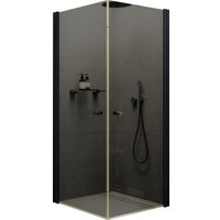 Душевой уголок MaybahGlass MGY-1296-6 (графитовое стекло/черный)