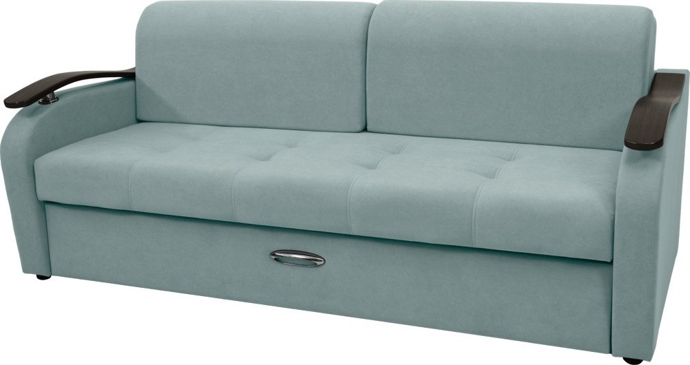 

Диван Сириус Лидер-2 ППУ 215x110 (Eva 25 велюр светло-зеленый)