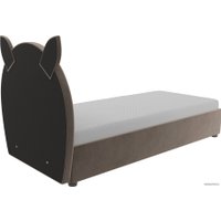 Кровать Mebelico Бриони 820х1880 (велюр, коричневый)