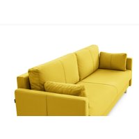 Диван Mio Tesoro Дублин 497 3-х местный (желтый 1103)