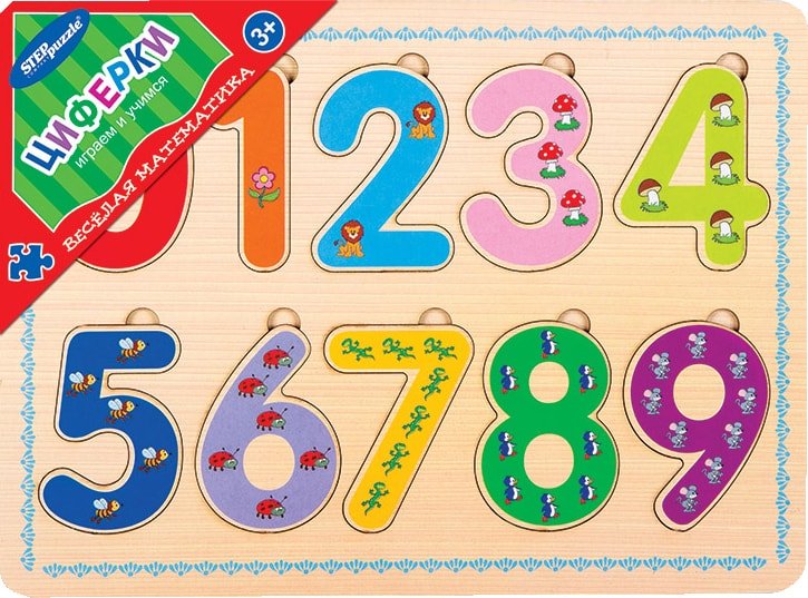 

Набор цифр Step Puzzle Весёлая математика. Циферки 89208