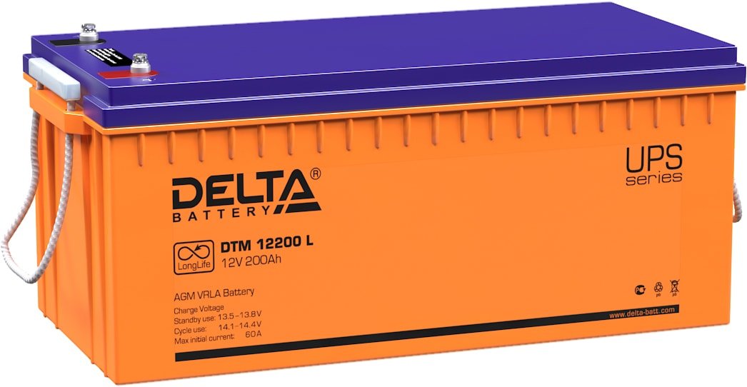 

Аккумулятор для ИБП Delta DTM 12200 I (12В/200 А·ч)