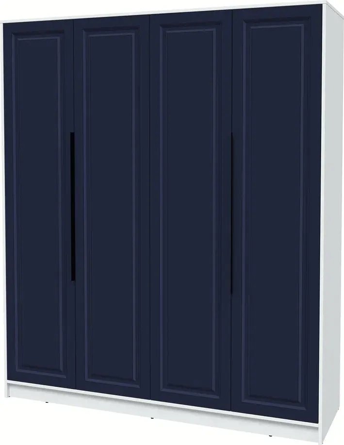 

Шкаф распашной Интерлиния Концепт КТ-Ш4 Деко (белый платинум/индиго)