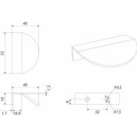 Ручка мебельная Boyard Viva RT012SC.1/32