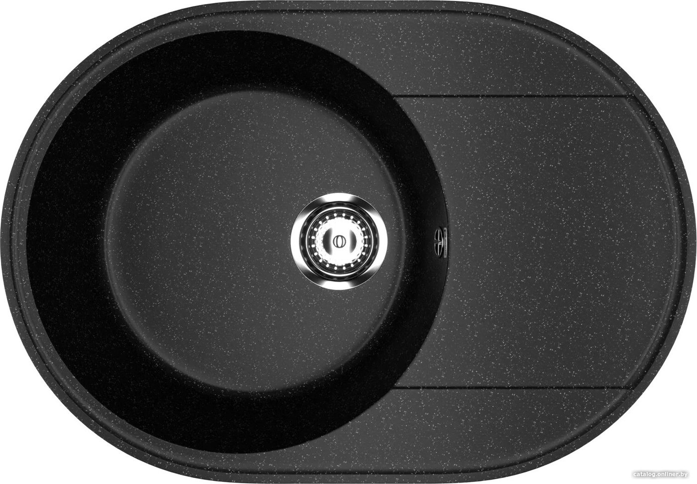 Кухонная мойка Practik PR-M 610-004 (черный оникс)