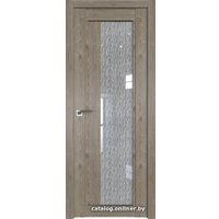 Межкомнатная дверь ProfilDoors 2.72XN L 80x200 (каштан темный/стекло дождь белый)