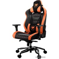 Игровое (геймерское) кресло Cougar Throne (черный/оранжевый)