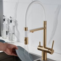 Смеситель Rose R958G (золотой сатин)