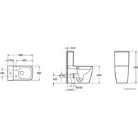 Унитаз напольный Lavinia Boho Aveo Rimless 3306010R (бачок, чаша, пневмокрышка)