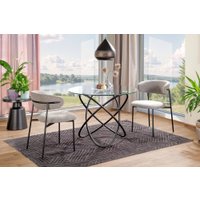 Кухонный стол Signal Orbit 100 (прозрачный/черный)