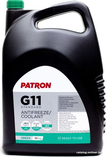 Антифриз Patron G11 Standard Green 10кг