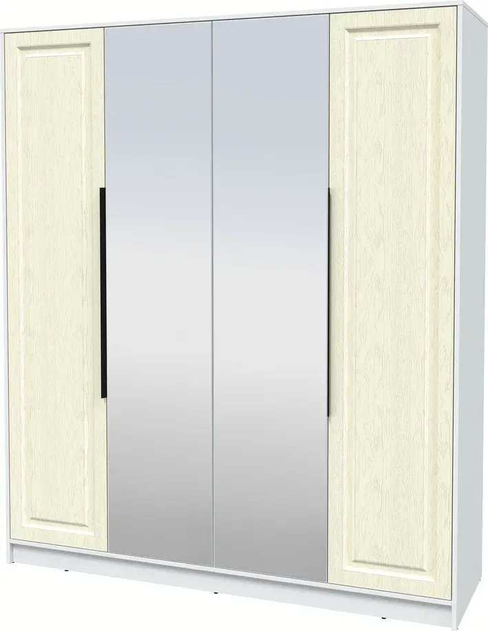 

Шкаф распашной Интерлиния Концепт КТ-Ш4з Деко (белый платинум/дуб снежный)