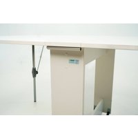 Стол-книга Stoloff Мечта 1600x850 (белый, опоры складные, углы закругленные с роликами и ручками)