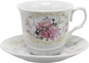 Чашка с блюдцем Pomi d'Oro Debora P255205